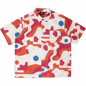 parra shirt abstract mountain (red)