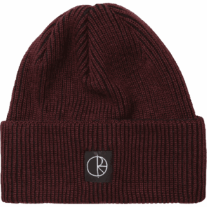 polar beanie lines merino (wine navy)