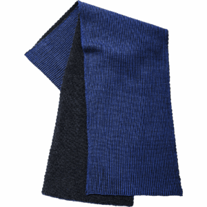 polar scarf lines merino (egyptian blue/black)