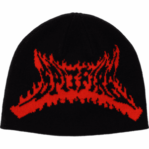 spitfire beanie flame out (black/red)
