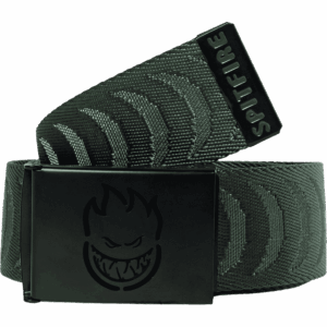 spitfire belt bighead cut out crescent jacquard (olive/black)