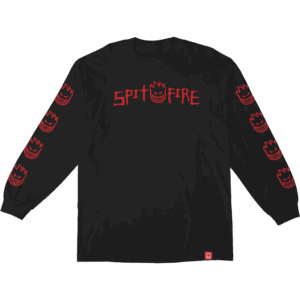 spitfire tee shirt long sleeves rough scribble bighead (black)