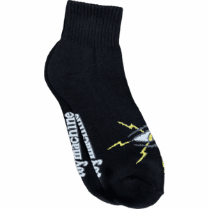 toy machine socks short sect bolt (black)