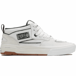 vans shoes skate una half cab wafflecup (white/gum)