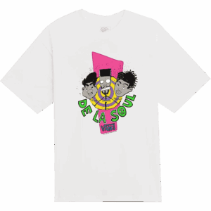 vans tee shirt de la soul plugs (white)