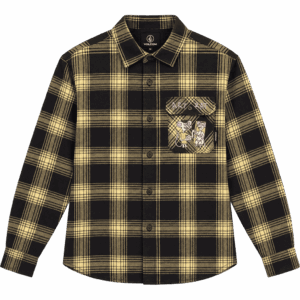 volcom shirt flannel ozzy plaid (mustard)