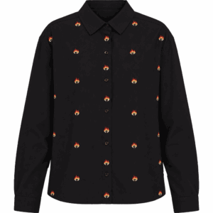 volcom shirt girls long sleeves fa ozzy (black)