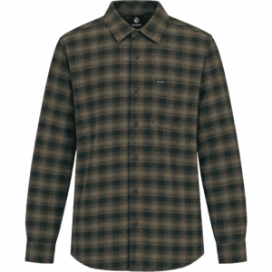volcom shirt long sleeves caden plaid (wintermoss)
