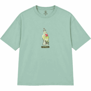volcom tee shirt acid frog (ice green)