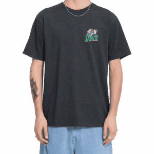 volcom tee shirt tipsy rat (heather black)