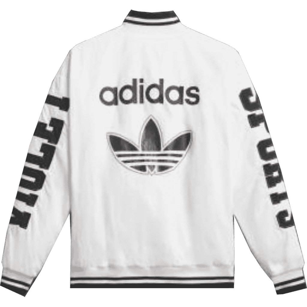 adidas jacket violet oversized warm up (white/black) adidas jacket violet oversized warm up (white/black)