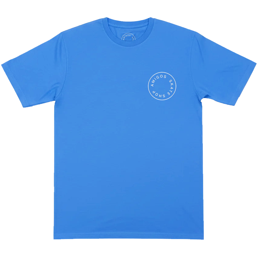 amigos tee shirt og logo (carolina blue) amigos tee shirt og logo (carolina blue)