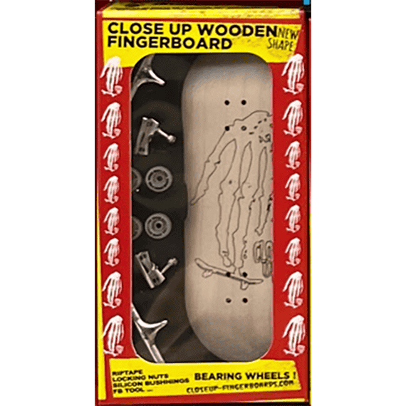 close up fingerboard skull hand logo lines close up fingerboard skull hand logo lines