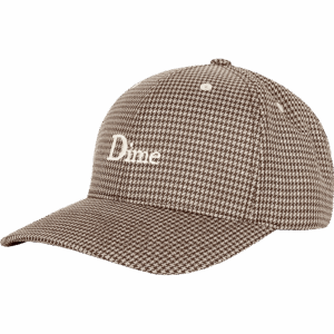 dime cap snapback houndstooth (camel)