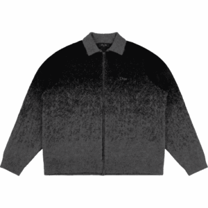 dime sweater double zip knit mohair (black/charcoal)