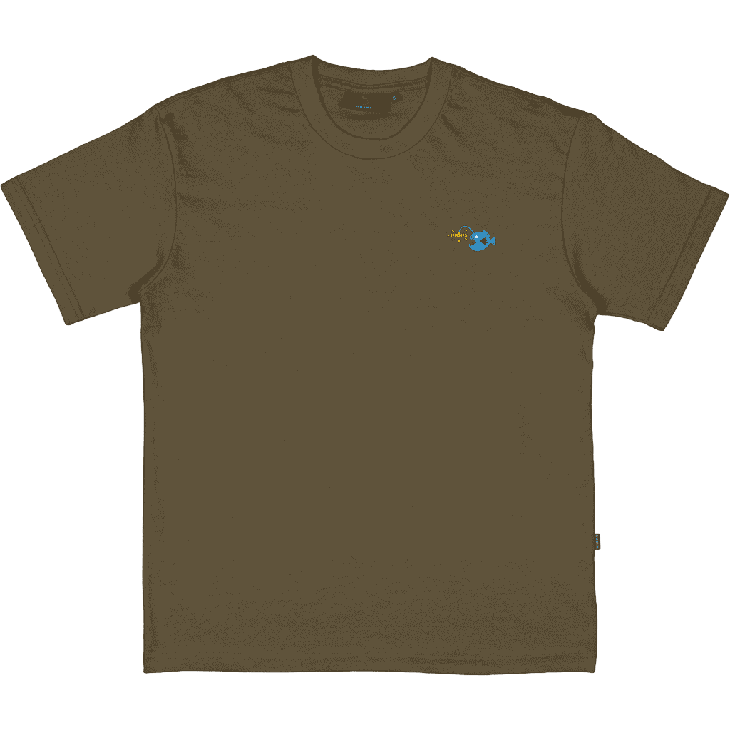 nnsns tee shirt embroidered lanternfish (mushroom) nnsns tee shirt embroidered lanternfish (mushroom)