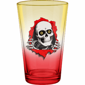 powell peralta glass pint ripper (yellow/red/fade)