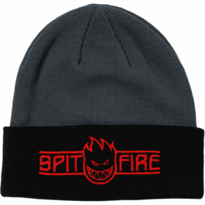 spitfire beanie bighead script ltb arch (charcoal/black/red)