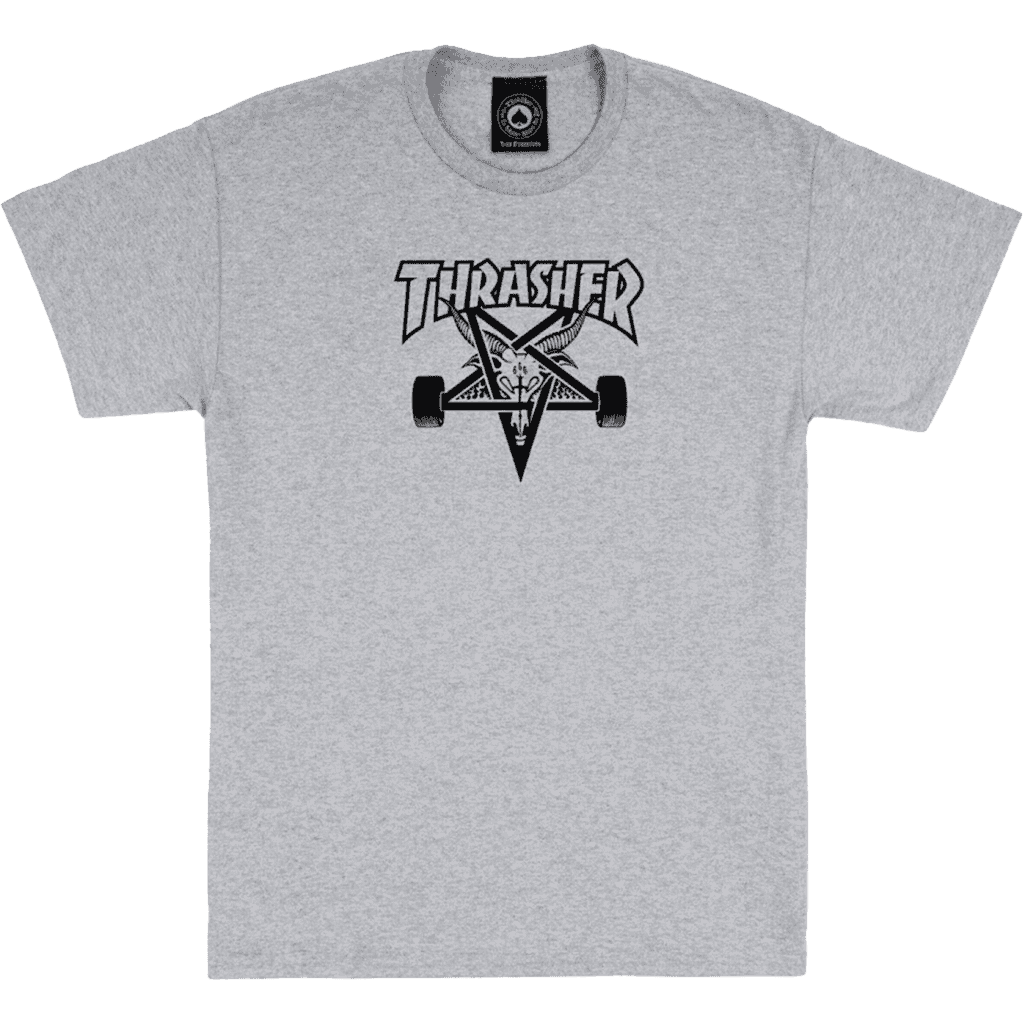 thrasher tee shirt skate goat (grey) thrasher tee shirt skate goat (grey)