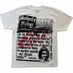 vans tee shirt sex pistols read all about it (white)