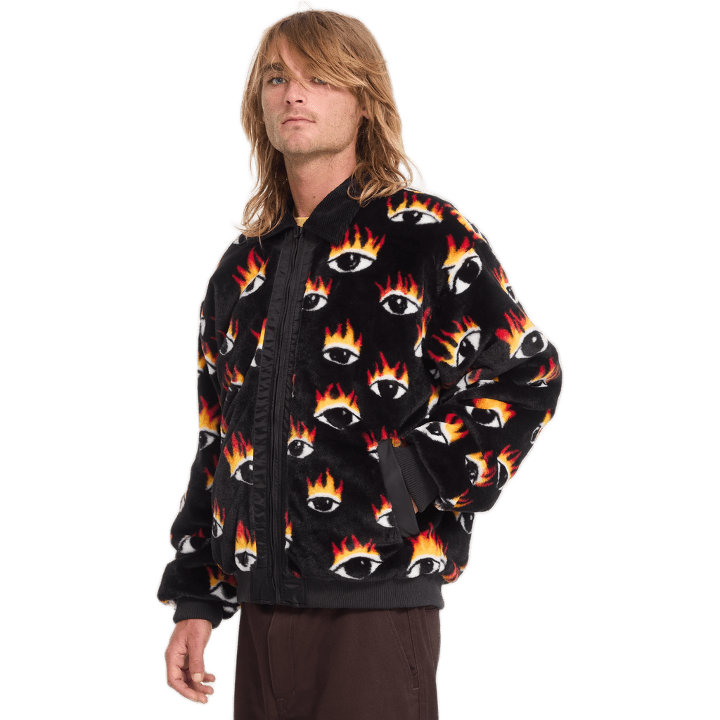 volcom jacket bomber fa ozzy (black) reversible volcom jacket bomber fa ozzy (black) reversible