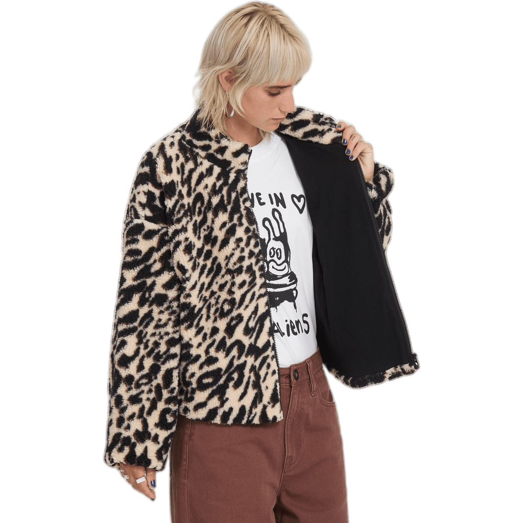 volcom jacket girls sherpa polar wylding out (animal print) volcom jacket girls sherpa polar wylding out (animal print)