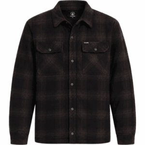 volcom shirt flannel bowered II fleece (cacao)