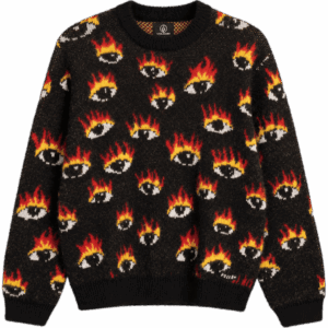 volcom sweater fa ozzy eyes (black) volcom sweater fa ozzy eyes (black)