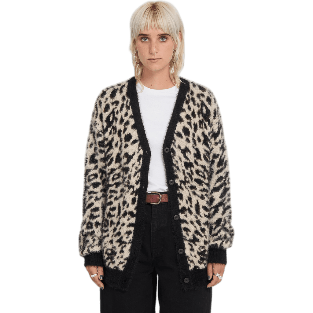 volcom sweater girls cardigan tigardi (animal print) volcom sweater girls cardigan tigardi (animal print)