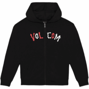 volcom sweatshirt kids hooded zip fa ozzy (black) volcom sweatshirt kids hooded zip fa ozzy (black)