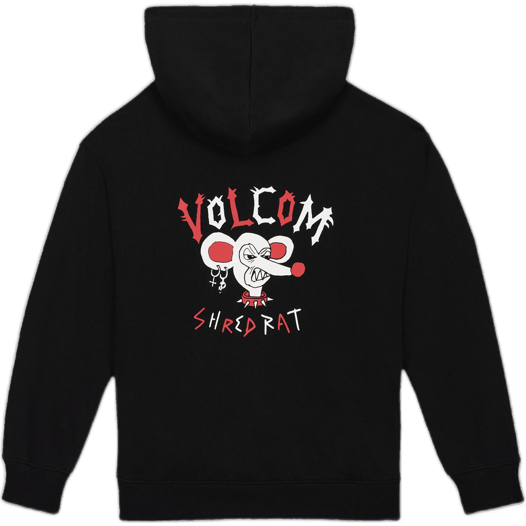 volcom sweatshirt kids hooded zip fa ozzy (black) volcom sweatshirt kids hooded zip fa ozzy (black)