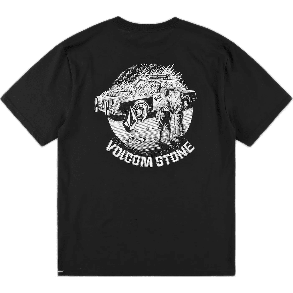 volcom tee shirt firecar (black) volcom tee shirt firecar (black)