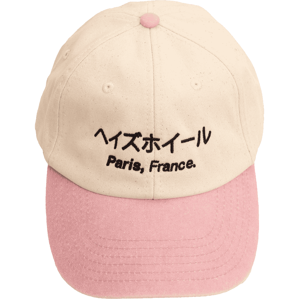haze cap 6 panel japanhaze (beige/pink) haze cap 6 panel japanhaze (beige/pink)
