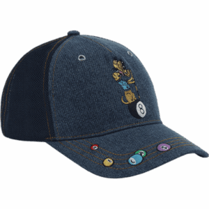 hélas cap 6 panel denim pooldog (washed indigo) hélas cap 6 panel denim pooldog (washed indigo)