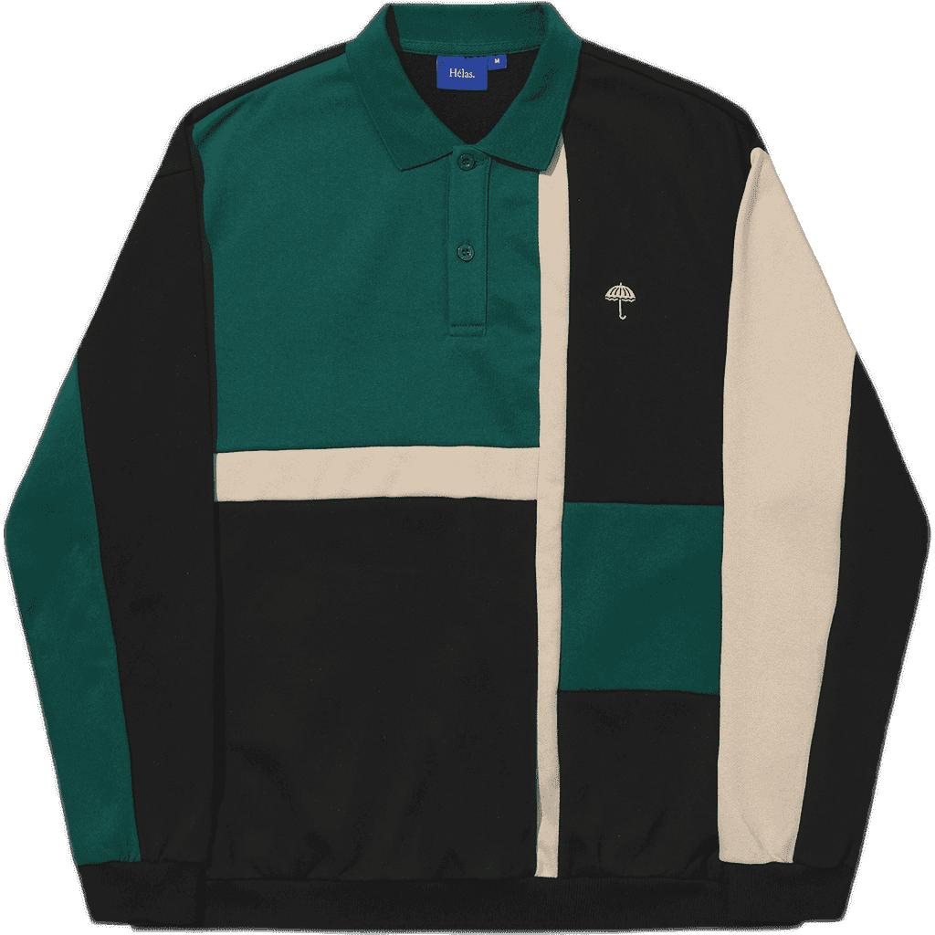 hélas sweatshirt polo banks (green/multico) hélas sweatshirt polo banks (green/multico)