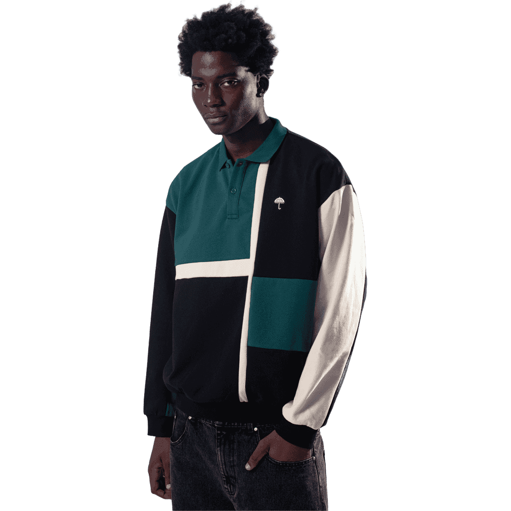 hélas sweatshirt polo banks (green/multico) hélas sweatshirt polo banks (green/multico)