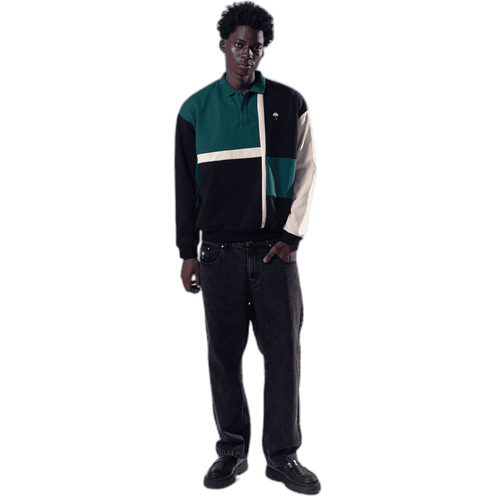 hélas sweatshirt polo banks (green/multico) hélas sweatshirt polo banks (green/multico)