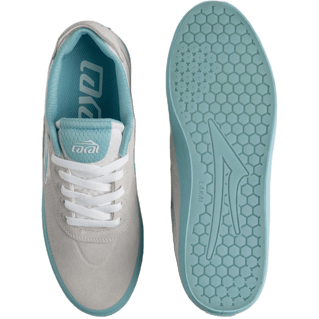 lakai shoes essex (white/suede/aqua) lakai shoes essex (white/suede/aqua)