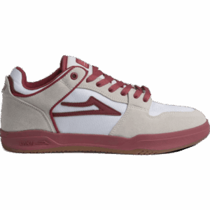 lakai shoes telford low elite (white/suede/cordura/red)