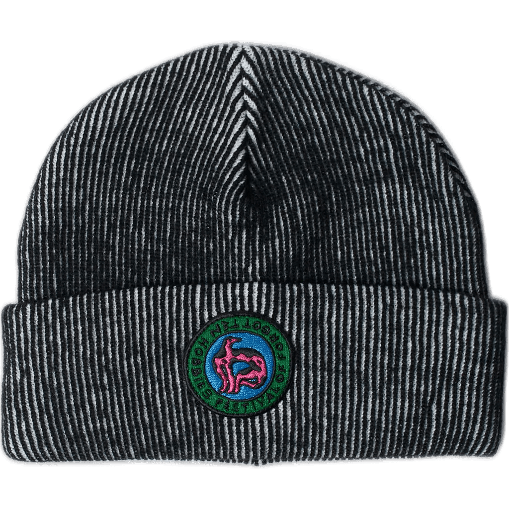 parra beanie forgotten hobbies (black) parra beanie forgotten hobbies (black)
