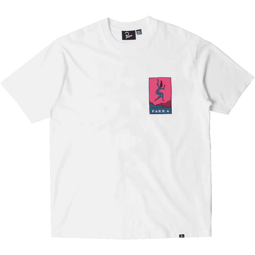 parra tee shirt not listening (white)