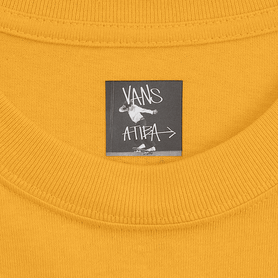 vans tee shirt long sleeves atiba (sunny yellow) vans tee shirt long sleeves atiba (sunny yellow)